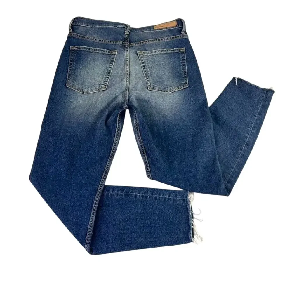 GRLFRND Jeans Women 30 Kendall Stretch High Rise Distressed Skinny Foxfire Wash